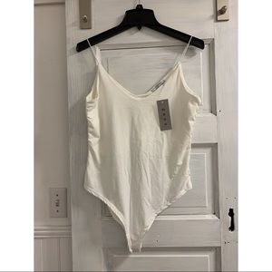 White strappy bodysuit